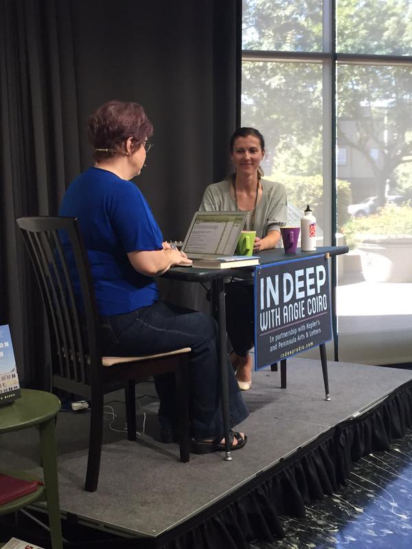 Photo of Kristina Rizga with Angie Coiro Live at Kepler's Books